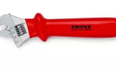 Insulated, Adjustable, Spanner, 34 mm opening, Knipex.